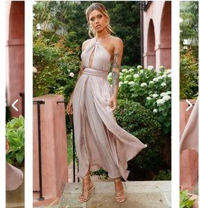Selfie Leslie Athena Split Maxi Dress
